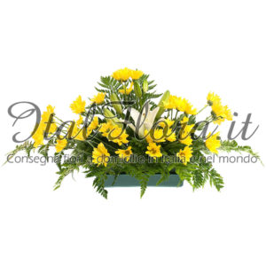 Cuscino di fiori gialli