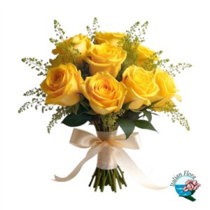 Mazzo di rose gialle