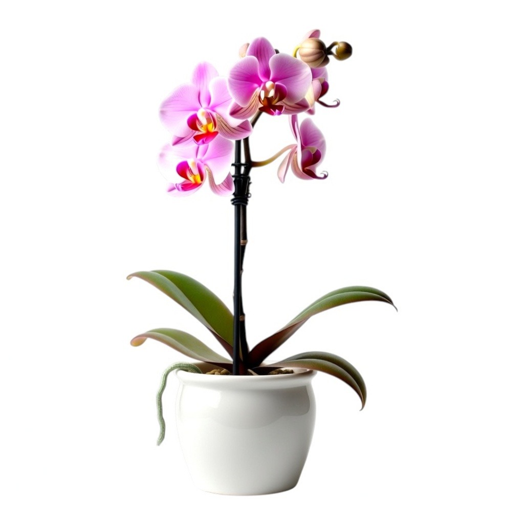 Orchidea 1 stelo Phalaenopsis rosa