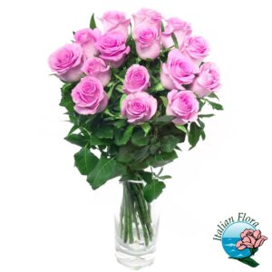 Bouquet di 15 rose rosa