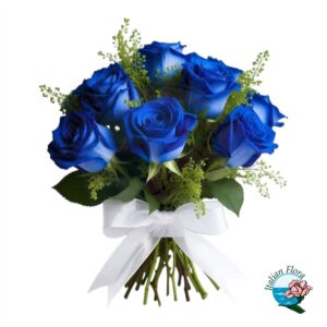 Mazzo di rose blu