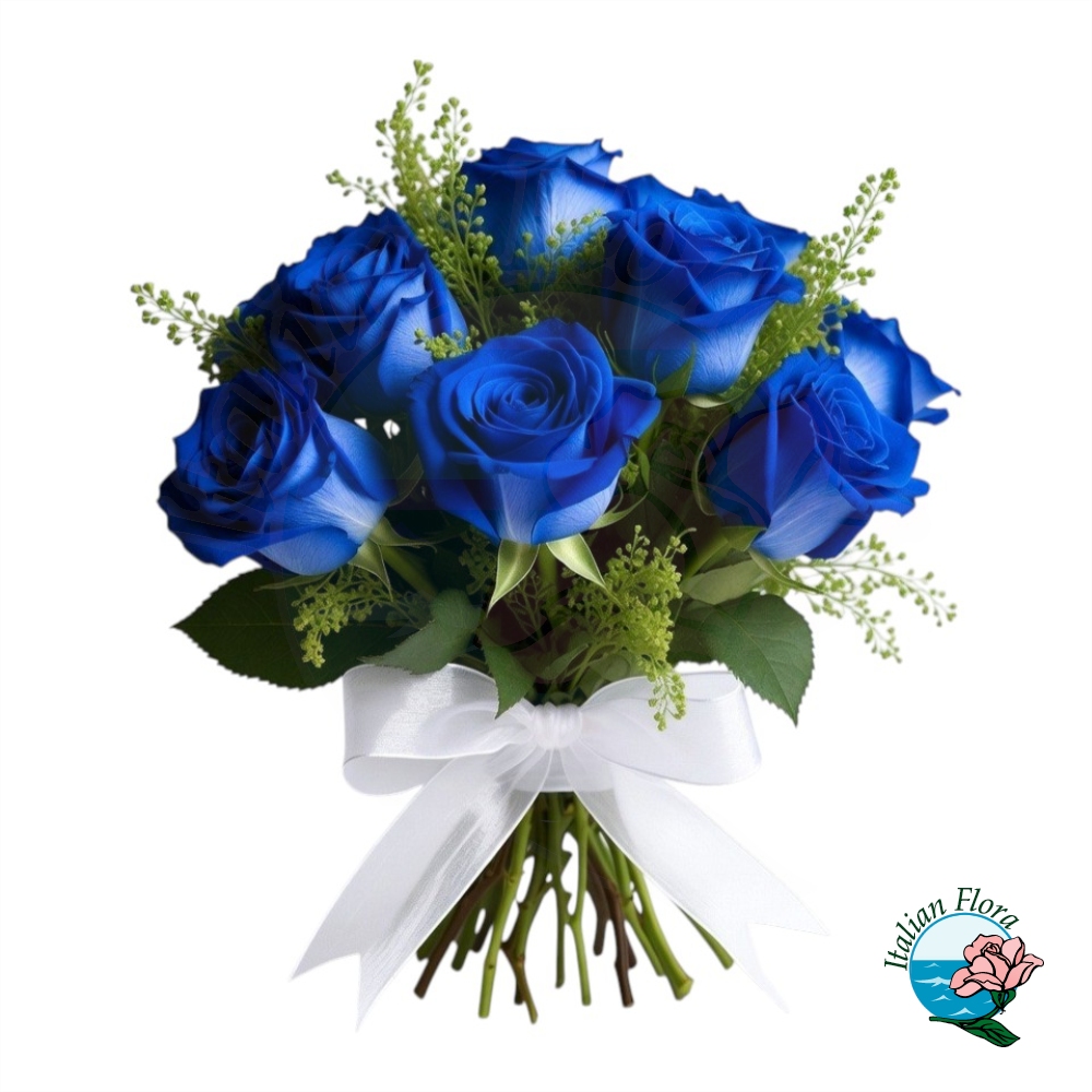 Mazzo di rose blu