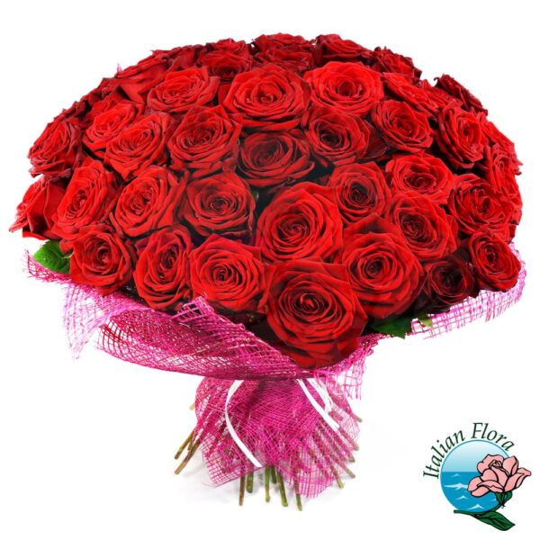 50 rose rosse