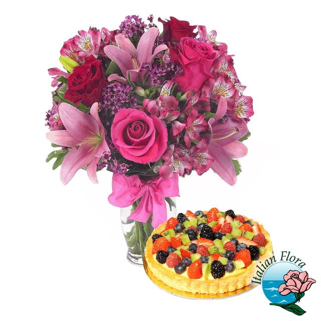 Torta e fiori per compleanno - Italflora