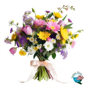 Bouquet con fiori primaverili