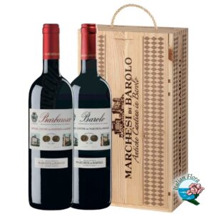 "Barolo e Barbaresco La Tradizione" - Marchesi di Barolo (cassetta di legno 2 bottiglie 2021)