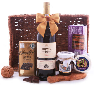 Cesto regalo Dows con 10 Porto e prelibatezze