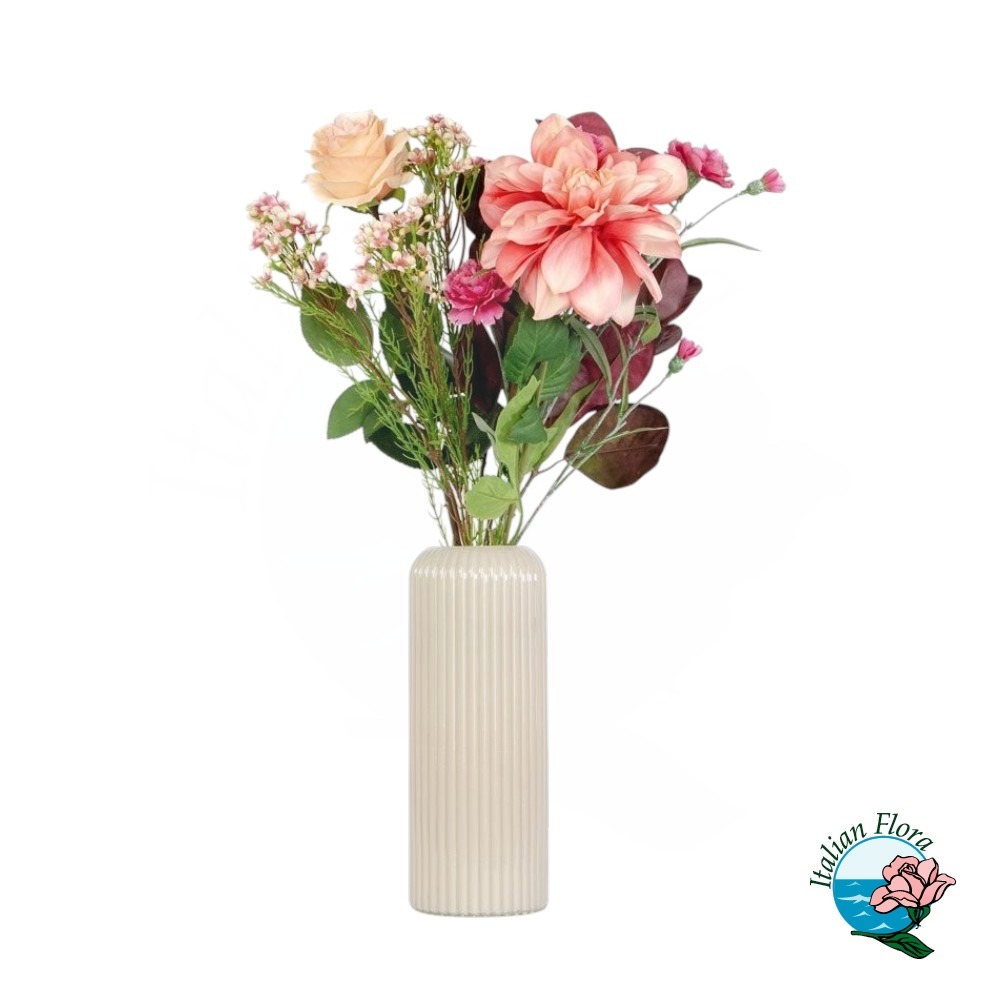 Burgundy Lover – Bouquet di fiori artificiali in vaso