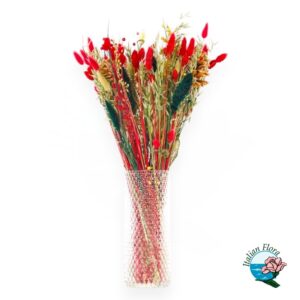 Holiday Cheer – Bouquet di fiori secchi in vaso