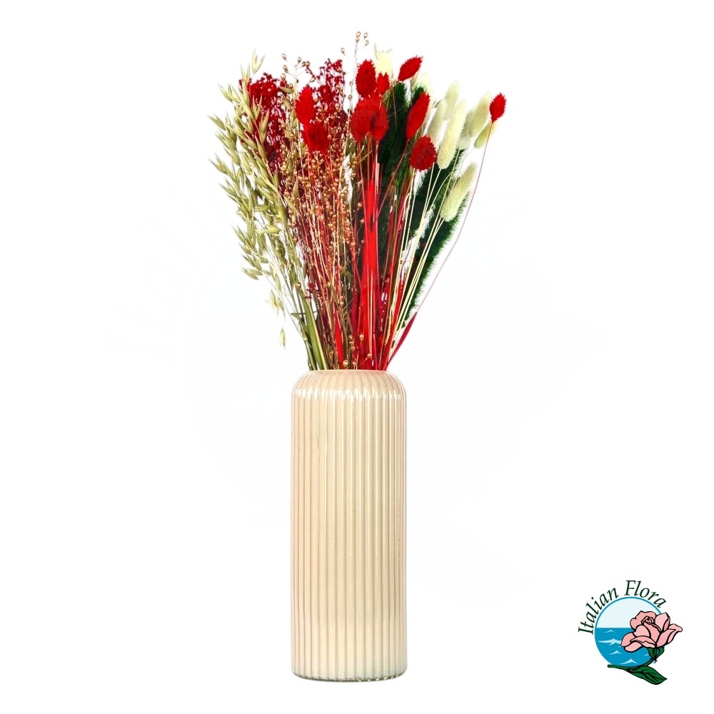 Xmas Touch – Bouquet di fiori secchi in vaso